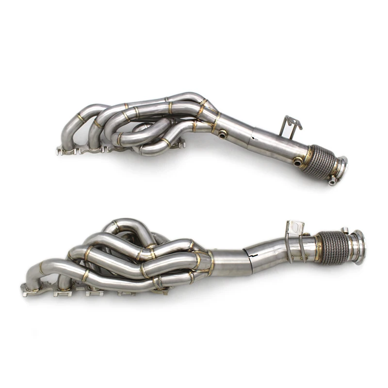 

304 Stainless Steel Exhaust Pipes For AUDI R8 V10 5.2L 2010-2019 Exhaust Turbo Manifold Racing Car Exhaust System