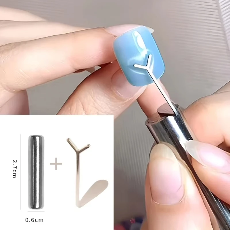 猫目ネイルマグネットセット、Y字型ワイヤー、精密なハート＆インゴットデザイン、無臭ネイルアートアクセサリー、驚異的な磁気輝きを実現