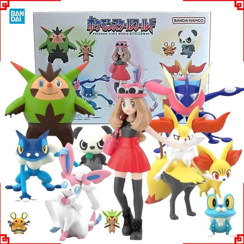 bandai-figure-pokemon-scale-world-anime-figures-kalos-region-candy-toys-serena-action-figure-collection-toys-for-boys-gift