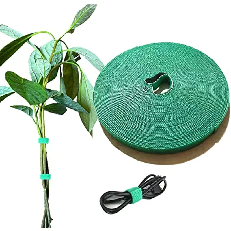 Lazos para plantas de 5 metros, vendaje de nailon para plantas, cinta de jardín para plantas, soporte reutilizable para cultivo, agarre fuerte,