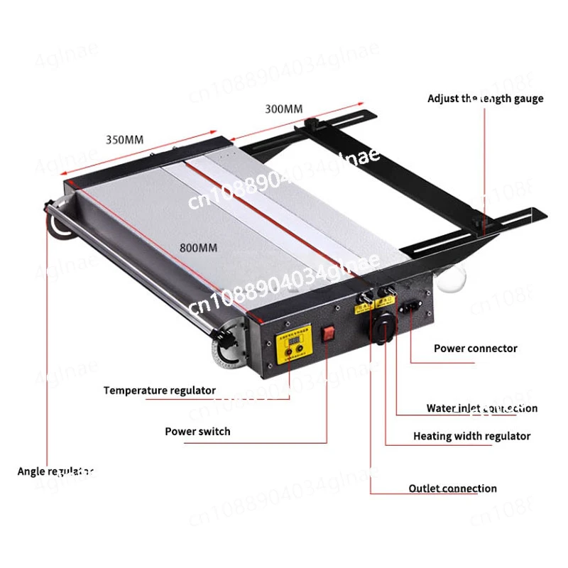 XFK-650S2 Acrylic Adjustable Hot Bending Machine PC/ABS/PP Plexiglass Plastic Sheet Angle Positioning Device Heating Width 650MM