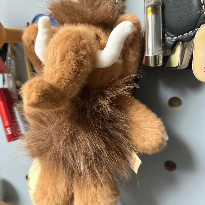 Nette Mammut Cartoon Plüsch Spielzeug Desktop Ornament Rucksack Hängende Dekoration Puppe Schlüsselring Plus Schlüsselbund Puppe Geburtstag Geschenk