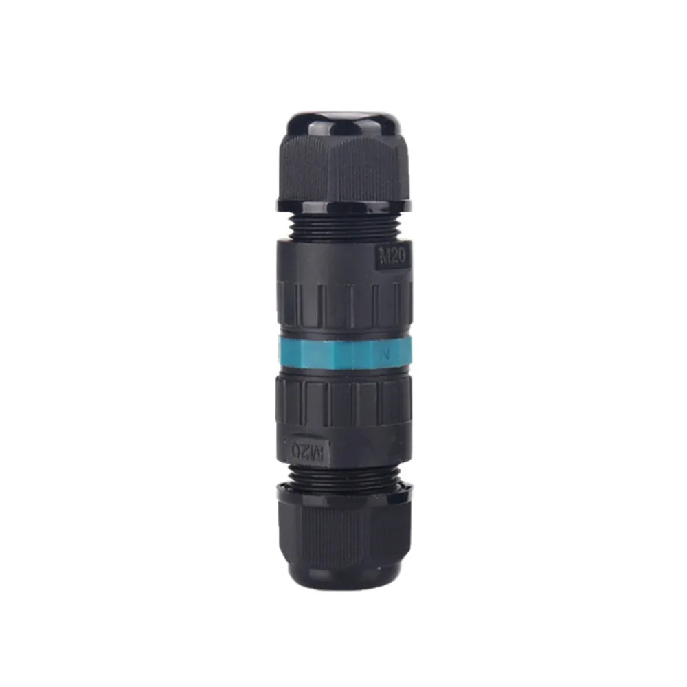 IP68 M20 Waterproof Cable Connector 3 Pin Push Type Wiring Terminal Wire Connectors For Electrical Light Junction Box DIY