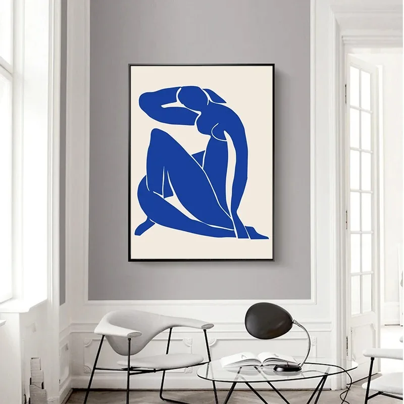 Abstract Poster Abstract Line Flower Body Minimalist Wall Art Print Canvas Painting Posters for Living Room Modern Home Decor