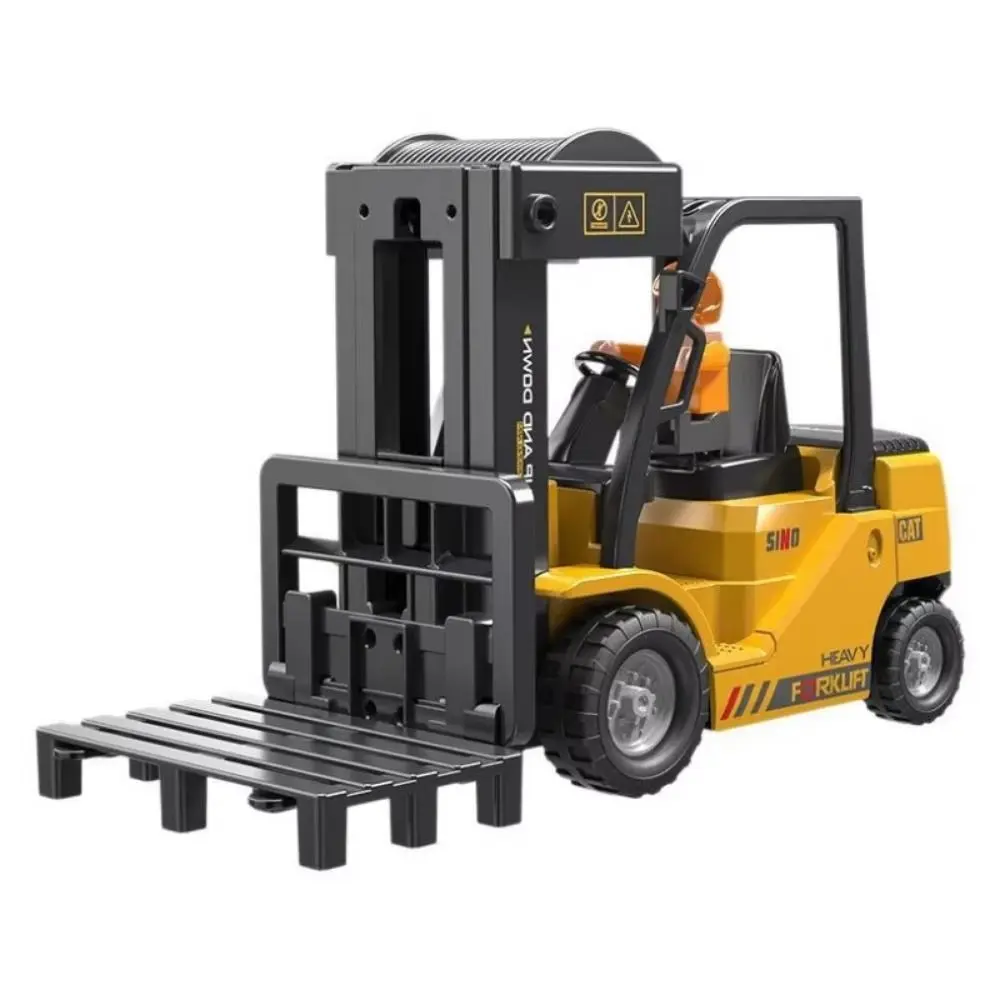 Creative Remote Control Forklift Spray Function Light Music Engineering Vehicle 1:24 Simulation Children's Crane Toys Kids Gifts