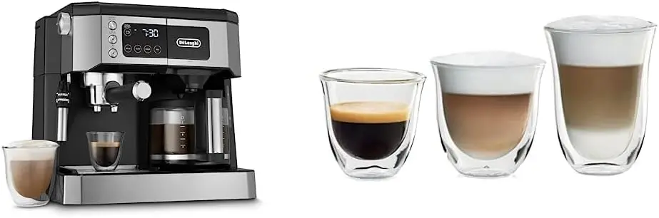 

Kitchen suppliesDe'Longhi All-in-One Combination Coffee Maker & Espresso Machine + Advanced Adjustable Milk Frother, black & Fan