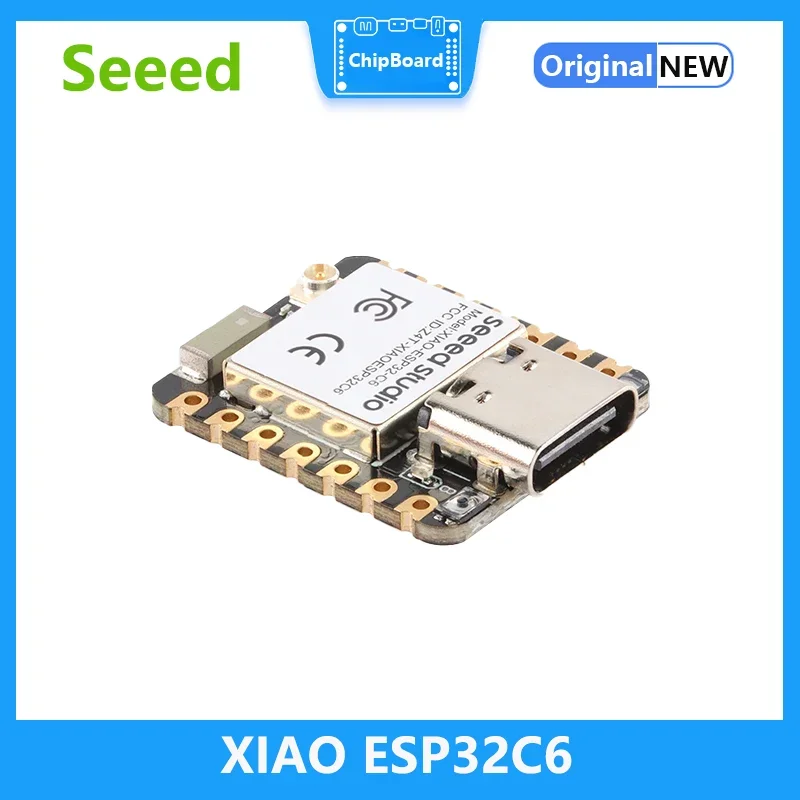 Mini tablica ESP32C6 Seeed Studio XIAO esp32 c6-2.4 GHz WiFi6 BlE5 Zigbee Thread (802.15.4) ESP Rain Maker AWS IoT Microsoft Azure