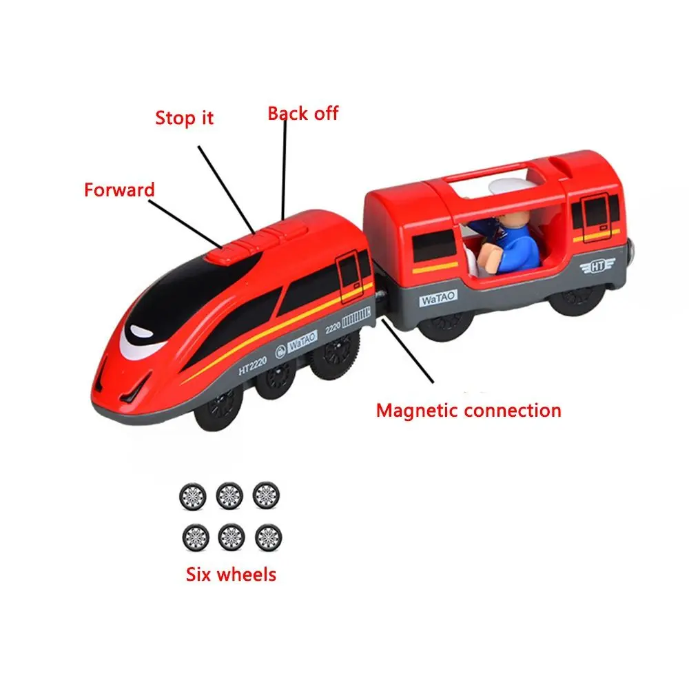 Magnetic Children's Toys New Design Toys Train Wooden Train Track Compatible With Brio Battery Operated