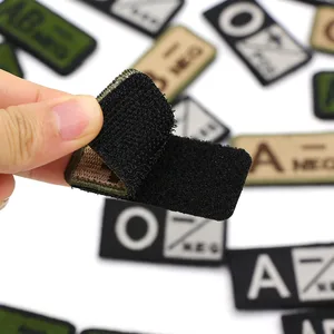 1 قطعة بقع مطرزة نوع شارة تكتيكية عسكرية سلبية إيجابية لحقيبة الظهر هوك وحلقة ملحقات الجيش ABO AB أعلى 10 بيع زين ملابس التطريز - No4