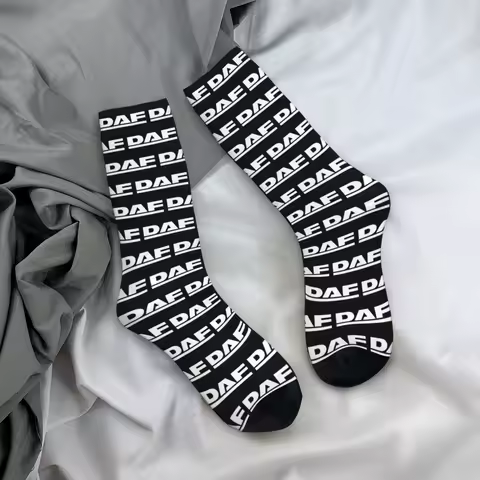 All Seasons Crew Stockings Daf Truck Logo Socks Funny Long Socks Accessories for Men Women Christmas Gifts