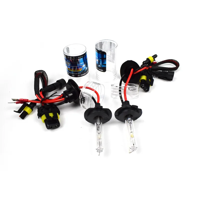 2PCS HID Xenon Lamp 12V 35W 55W Front Headlight Bulb HID Headlight D2H Lens Integrated High and Low Beam H3 H7 6000K H1 H11 H8