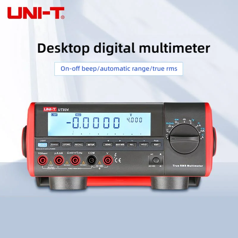 

UNI-T UT802/UT804/UT805A precision digital multimeter with 5.5 digits; auto-ranging; desktop