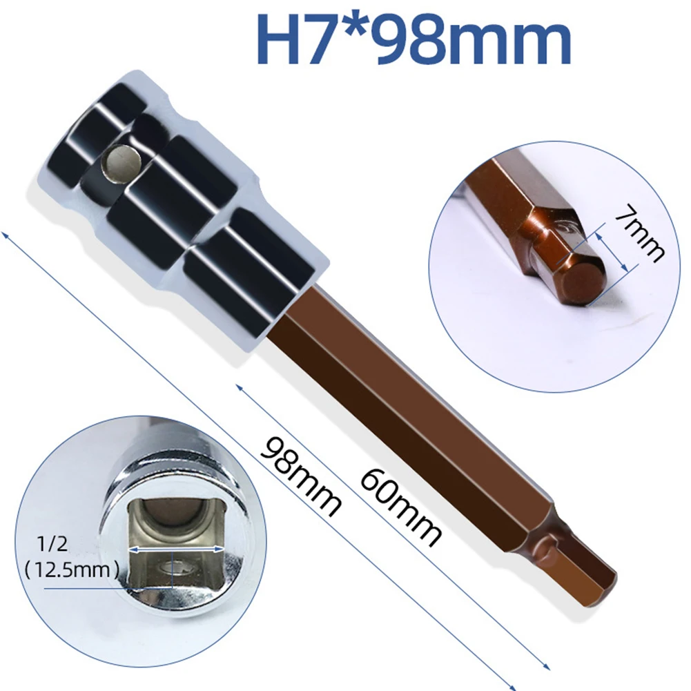 Diseño Simple Llave de tubo de 1/2 pulgadas Llave de tubo hexagonal Uso de fábrica Muebles para el hogar Enchufes hexagonales interiores Uso de fábrica
