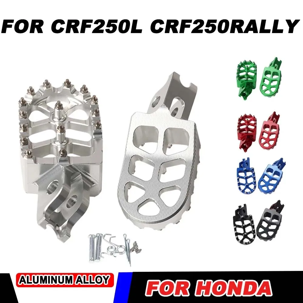 

Motorcycle FootRest Footpegs Foot Pegs Pedals For Honda CRF250L CRF250M CRF250 RALLY CRF 250 M CRF250 L 2017 2018 Accessories