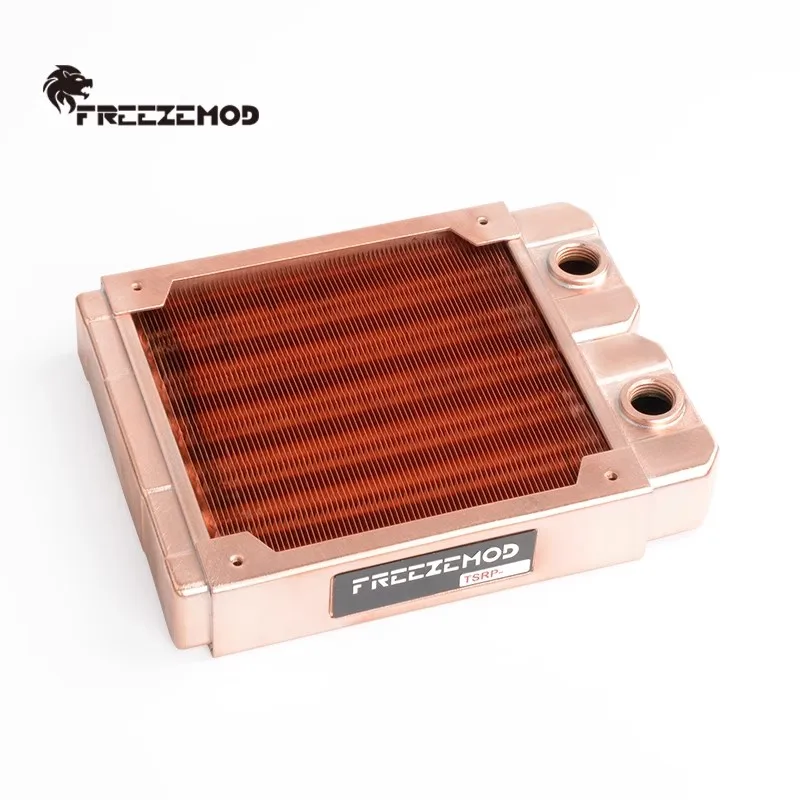 FREEZEMOD 29mm 얇은 전체 구리 라디에이터, G1/4'' 120mm 팬용 액체 수냉 쿨러 120/240/360mm PC MOD 방열판