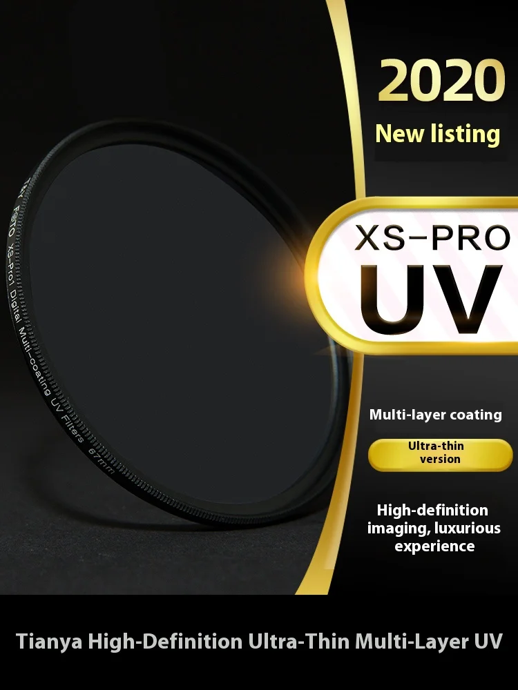 WTIANYA 37 40,5 46 49 52 55 58 62 67 72 77 82 86 95 105 mm XS-PRO1 ultraschlanker TIANYA MC UV-Objektivfilterschutz für Kameraobjektiv