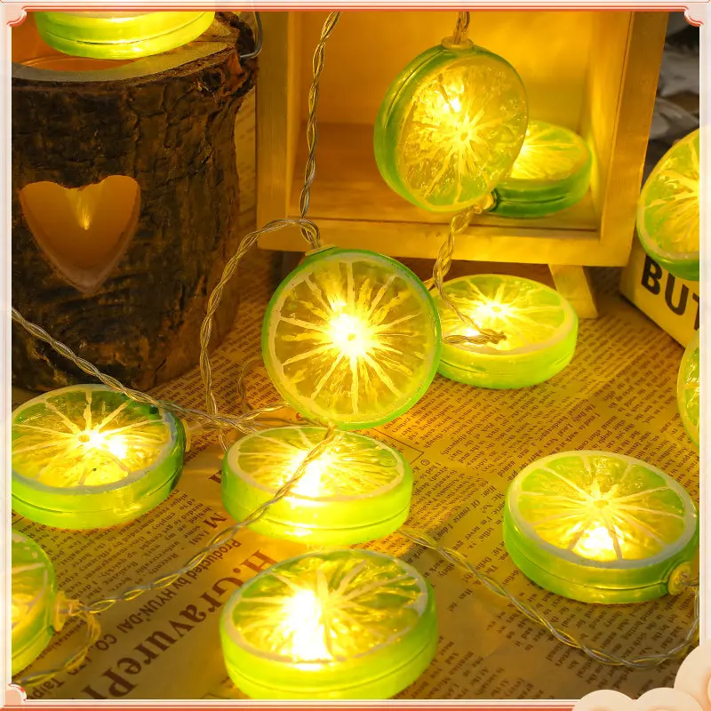 

20 LED Slice String Lights 3m Plastic Decorative Balcony String Lights Tree Party Gifts Kids DIY Camping Balcony