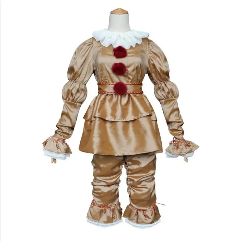 Film capitolo due Pennywise costumi Cosplay Clown joker maschera di Halloween bambini adulti regalo per bambini vestiti per la casa abiti Super Cos