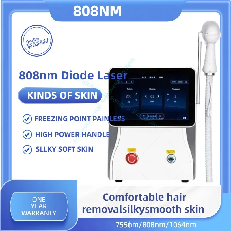 

Ice Titanium Cooling Laser Epilator with 3 Wavelengths Diode Technology for Painless Permanent Hair Removal.