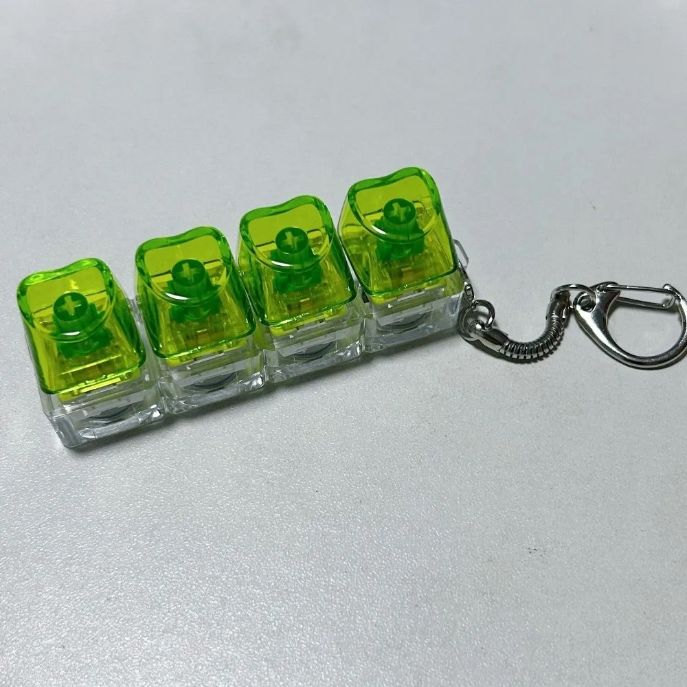 Relaxant 4 touches Keycap pincement jouet doigt clavier bricolage bouton Keycap mécanique soulagement du Stress bouton Clicker jouet