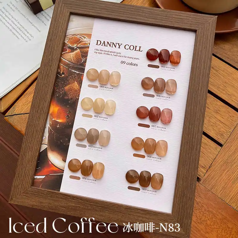 Danny coll 9-kolorowy zestaw żelu do paznokci Salon paznokci Przezroczysty kolor Nietoksyczny żel UV 2024 Nowa gorąca sprzedaż Modny zestaw do zdobienia paznokci Hurtownia