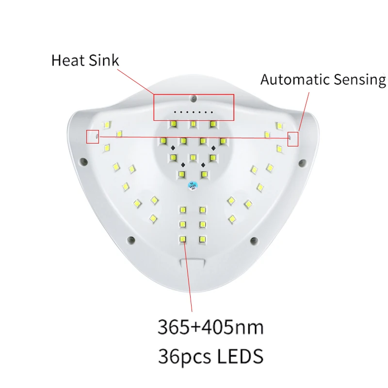 120 W UV LED Lamp for Nails 36 LEDS Professional Drying Gel Polish Drying Lamps With USB Smart Timer Sun Nail Art Manicure Tools