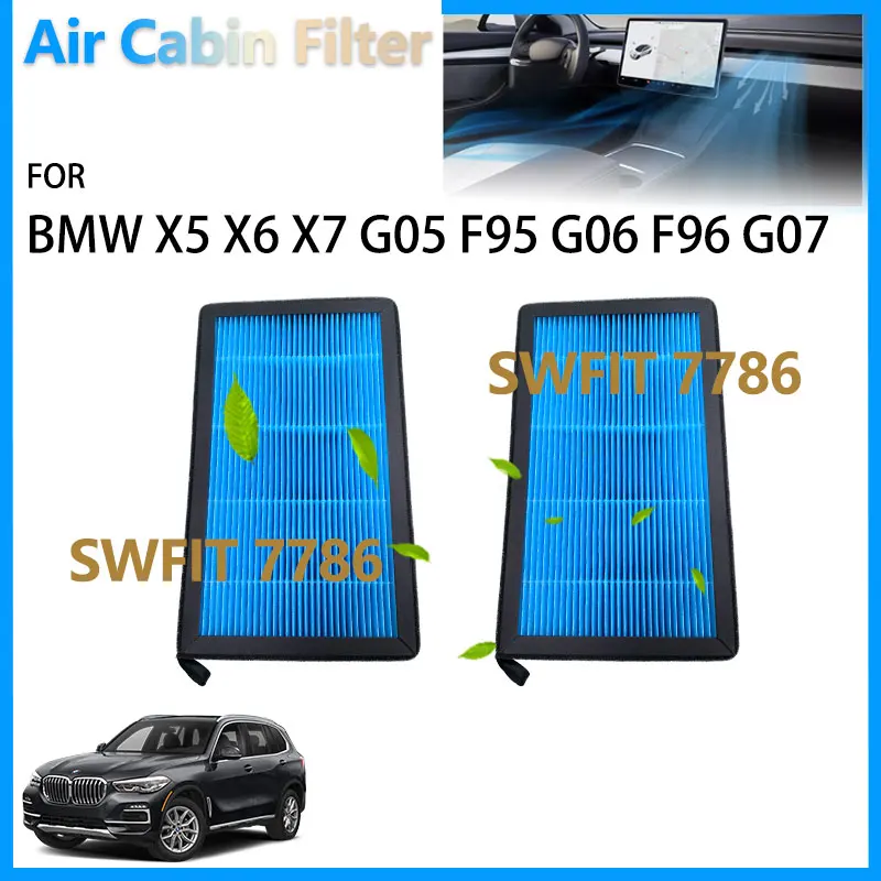 64119366403 Для BMW X5 X6 X7 G05 F95 G06 F96 G07 xDrive 25d 30d 40d 50d 40i Мягко-гибридные автомобильные ароматические наклейки на фильтр воздушной кабины