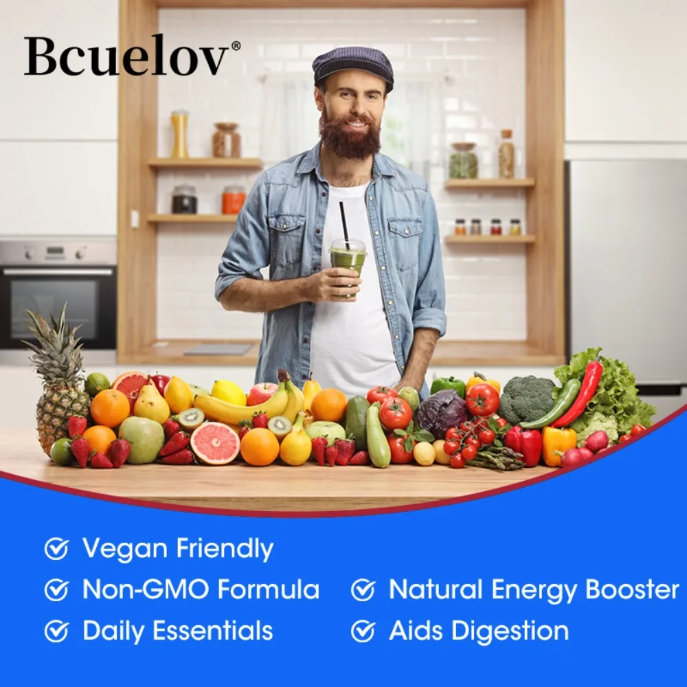 Multivitamin for Men - Supports Bone & Immune Health, Boosts Energy, Improves Absorption, Antioxidant, Gluten-free, Non-GMOS