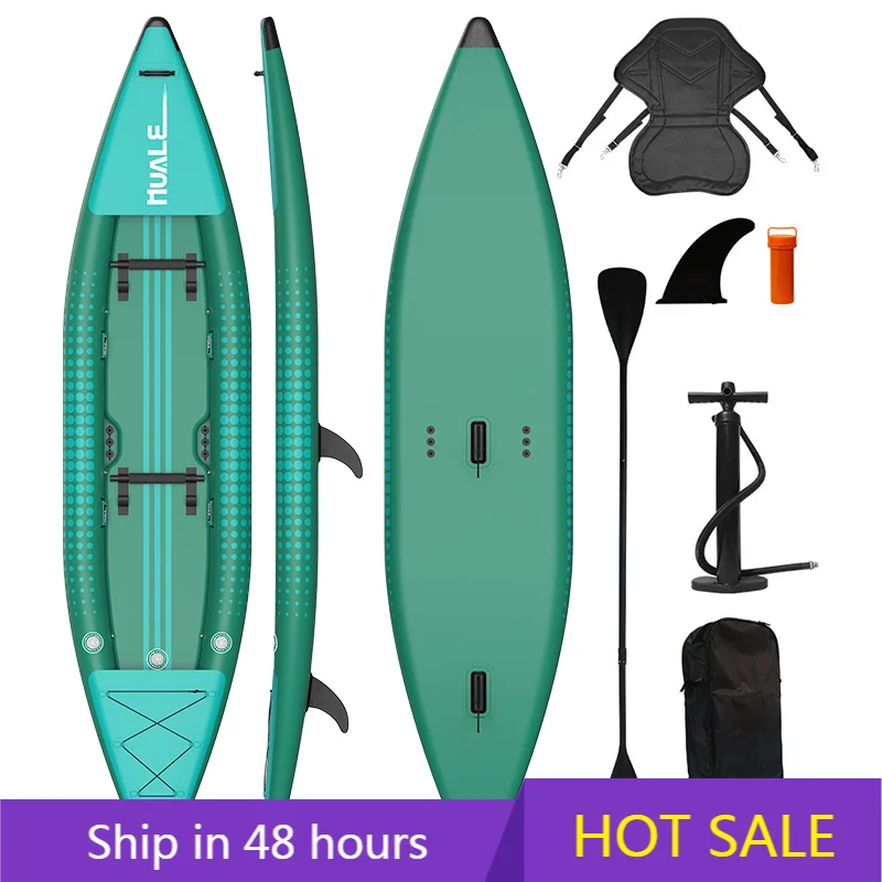 Custom Wholesale Lightweight Drop‑Stitch PVC Inflatable Fishing Kayak for Drifting From Guangzhou Manufacture