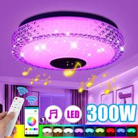 300W Modern LED Ceiling Lights RGB Home lighting APP bluetooth Music Light Bedroom Lamps Smart Ceiling Lamp+Remote Control