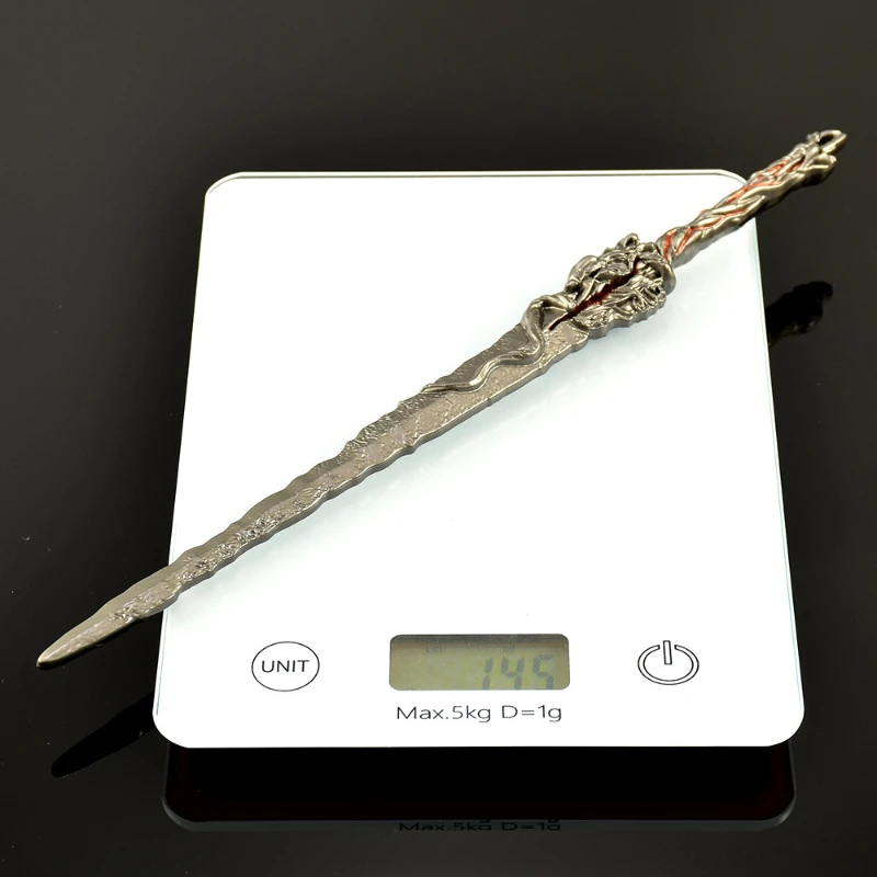 Épée périphérique Da Luo, 30cm/11.81 pouces, monde parfait, modèles entièrement en métal, armes d'arts martiaux, accessoires de Cosplay, ornements, jouets pour garçons