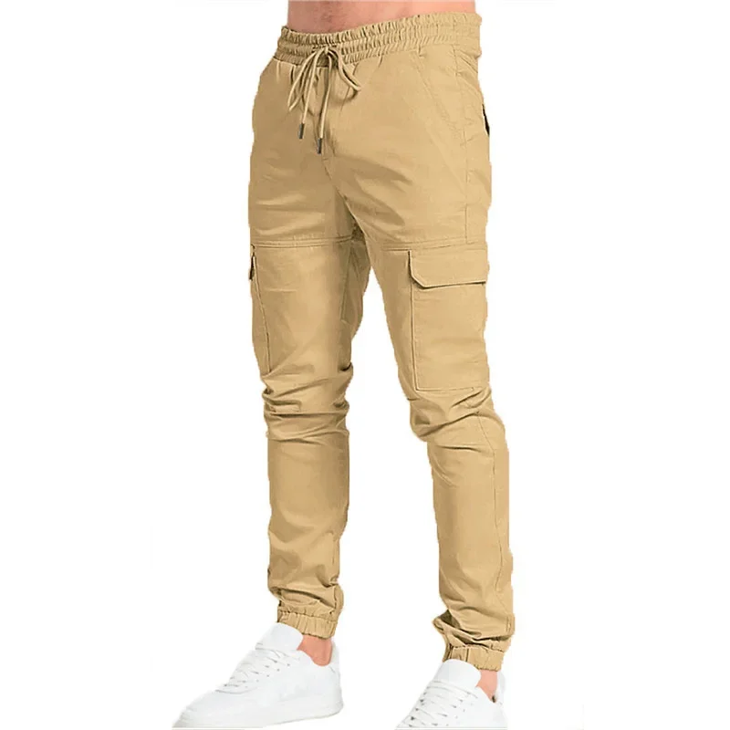 Männliche Hosen Mann Sport Cargo hosen Jogger Männer Fitness studio Jogging hose Tasche Jogging hose Hip Hop Freizeit hose Mann Kleidung Streetwear