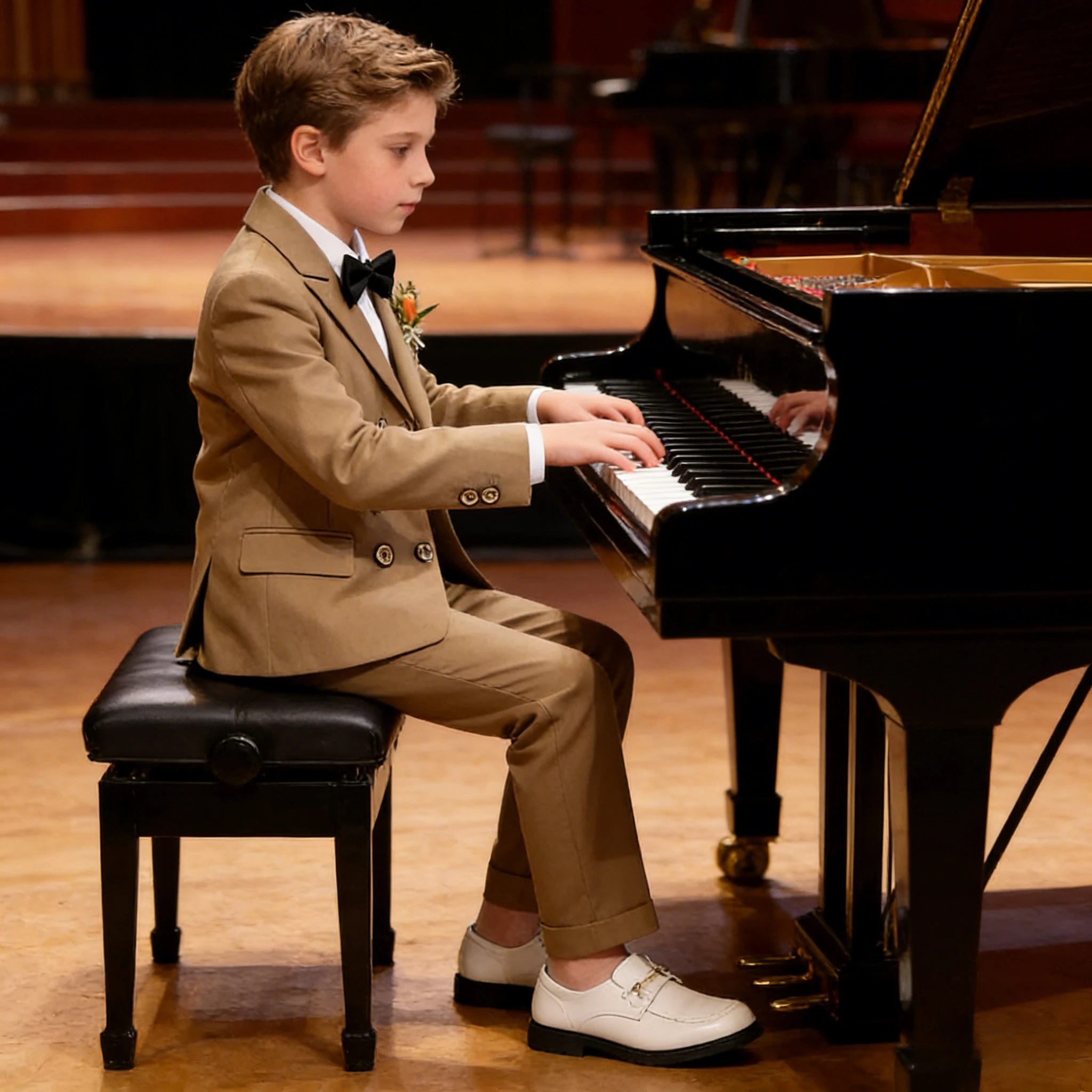 Boys Wedding Suit Handsome Black Tie Blazers Set Childrens Formal Birthday Tuxedo 2 To 12 Years Kids Piano Performance Costume