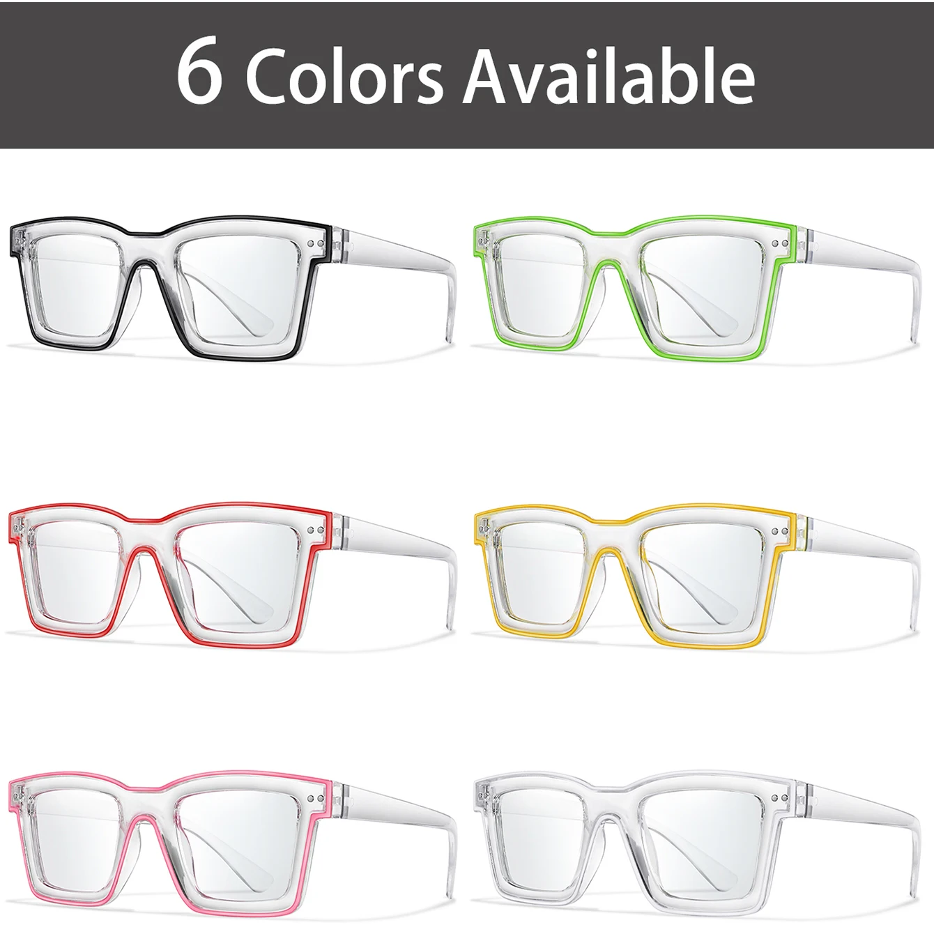 3 أزواج من النظارات الشمسية الكاجوال للنساء، ظلال شفافة كبيرة، ملابس يومية للتسوق، صورة شخصية، المشي لمسافات طويلة، السفر، الشاطئ