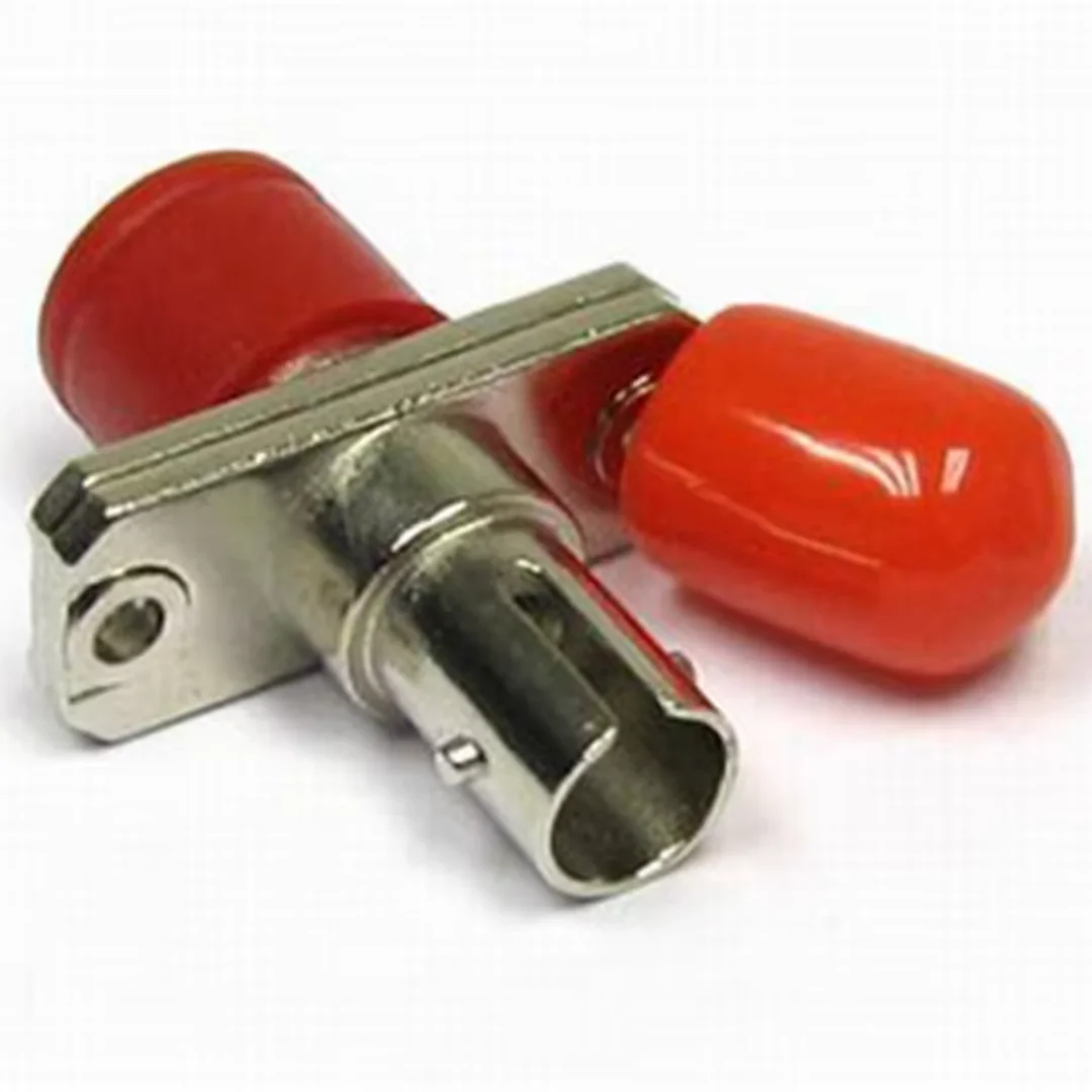 

FC-ST fiber adapter hybrid Rectangular optic connector female to female metal ST-FC yellow red coupler free Shipping 10pcs