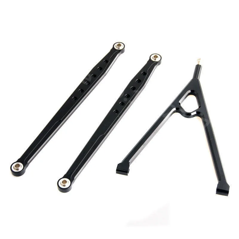 For AXIAL SCX10 Upgrade Parts 1/10 Scale Models RC Car SCX-10 SCX10-05 RC Aluminum Front Link 122mm + Y-Link Set Metal