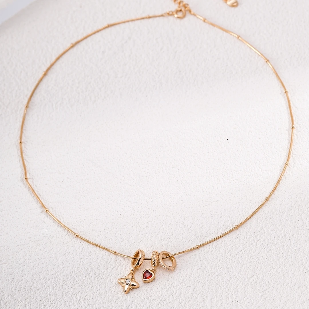 925 Sterling Silver Cubic Zirc - Charm Necklace Dainty review and price