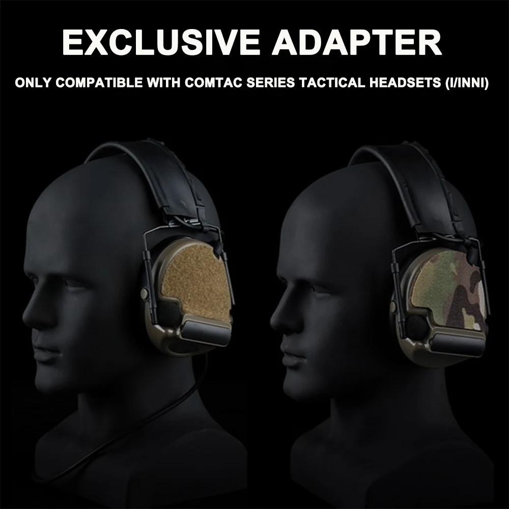 Tactical COMTAC Series Headset Stickers Airsoft Headphone Cable Storage Sticker Hunting Paintball Shooting Accessories