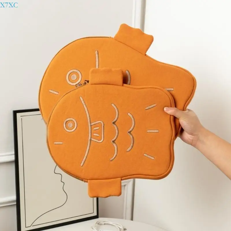 X7XC Fish Shaped Laptop Sleeve 11'' 13'' Laptop Case Sleeve Cartoon Laptop Sleeve Carrying Case Laptop Cover for Woman