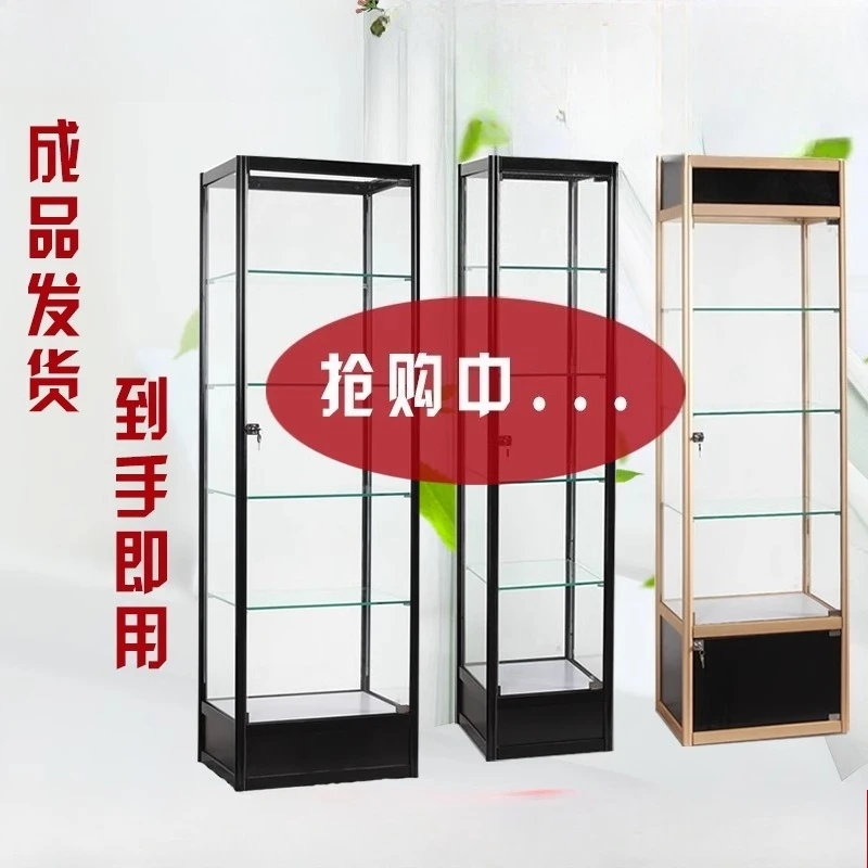 Figura armário de exibição de vidro comercial transparente loja modelo cosmético amostra boutique exibição de produtos