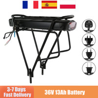 Rear Rack Electric ebike Battery 36V 48V 13AH 15AH 17.5AH 12AH With Double Layer Luggage for 1000W 750W 500W 350W Bafang Motor