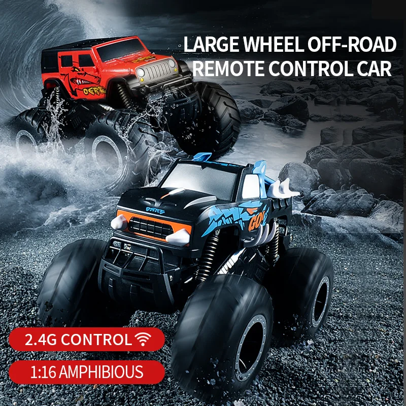 

JJRC Q127 Climbing Off Road Remote Control Vehicle Four Wheel Drive Children's Adult Toy Gift 1:16 Large Wheel Amphibious