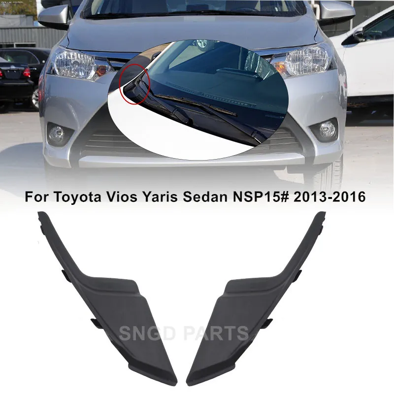 For TOYOTA VIOS Yaris Sedan 2013 2014 2015 2016 Front Fender To Cowl Side Seal Front Windshield Wrap Coener Trip Cover