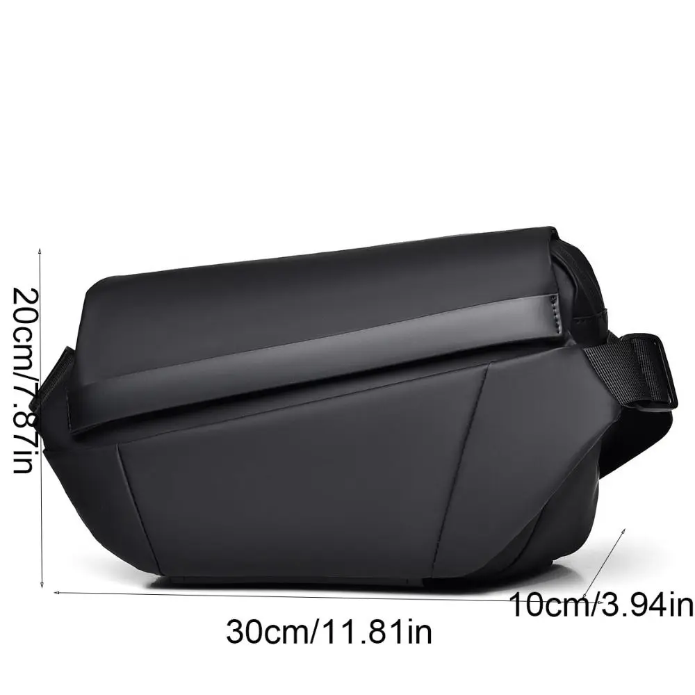 Zipper Large Capacity Oxford Cloth Bag Waterproof Korean Shoulder Bag Storage Daypack Men Chest Bag Male