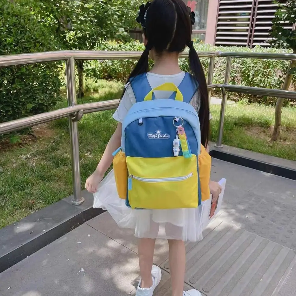 Mochila escolar ligera para guardería, resistente al desgaste, de gran capacidad, para niños, protección de la columna vertebral, mochilas coloridas para niños