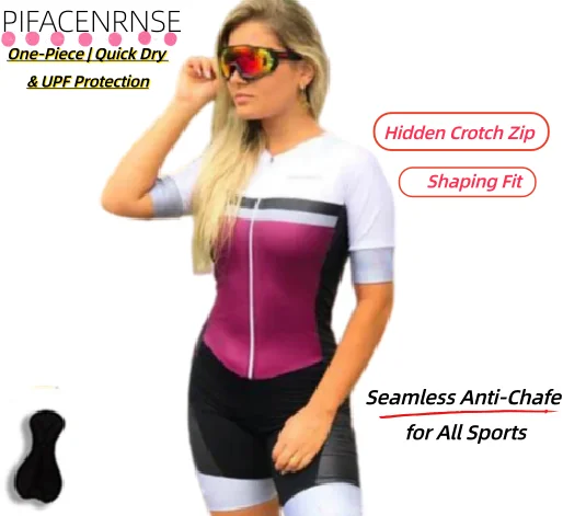 

Bicycle Jersey Clothing Pro Triathlon Suit Bike Skinsuit Team Racing Uniform Womens Summer Cycling Jumpsuit Short Sleeve