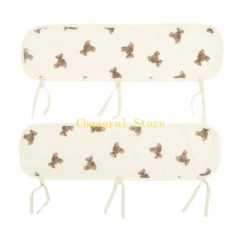 

E7CE Baby Bed SoftEdge Protector Baby Crib Cover Protector Set Wrapped Cover Crib Guard Anti-Collision Strip