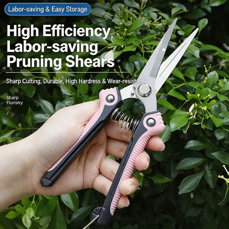 Effortless gardening pruning shears sharp branches pruning shears garden plants trimming, gardening hand tools