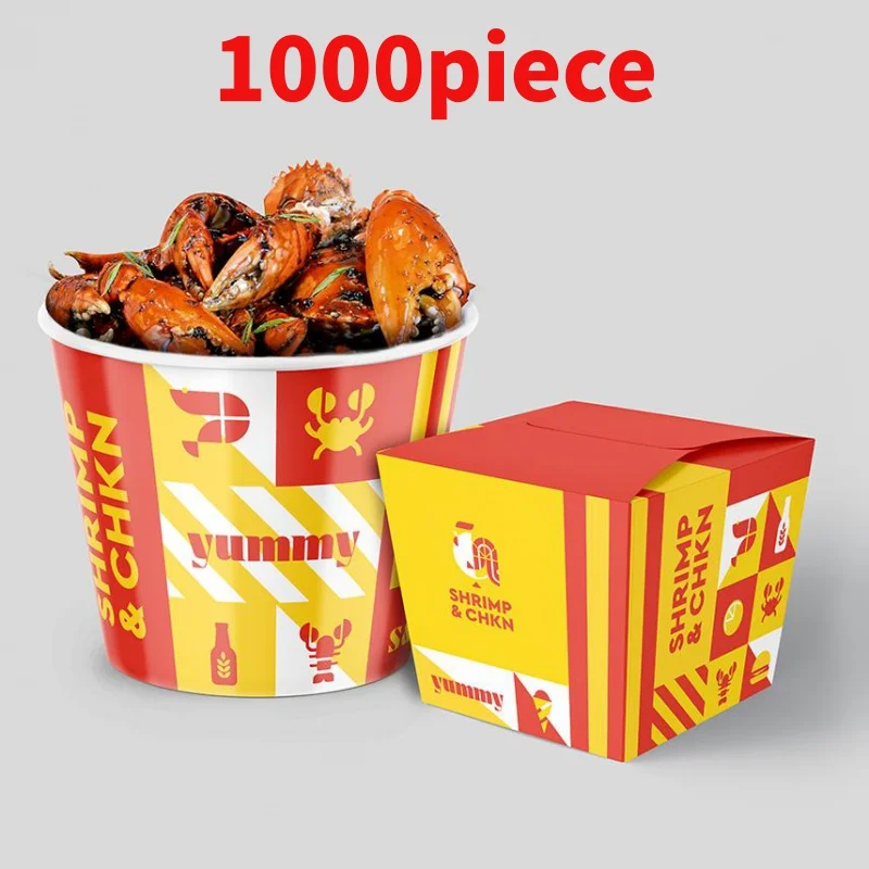 10 00piece.Custom.One-Stop Custom Solution Food Packaging Recyclable Take Out Burger Boxes Wrapping Paper French Fries Boxes