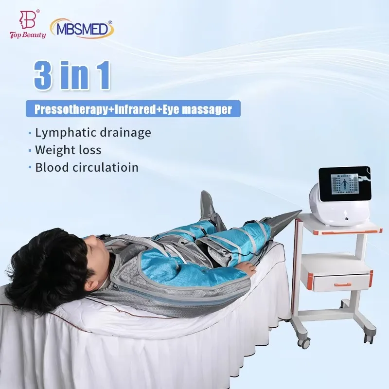 Full Body Pneumatic Compression Therapy Suit Infrared  with Air Compression Pressotherapy Lymphatic Drainage Device